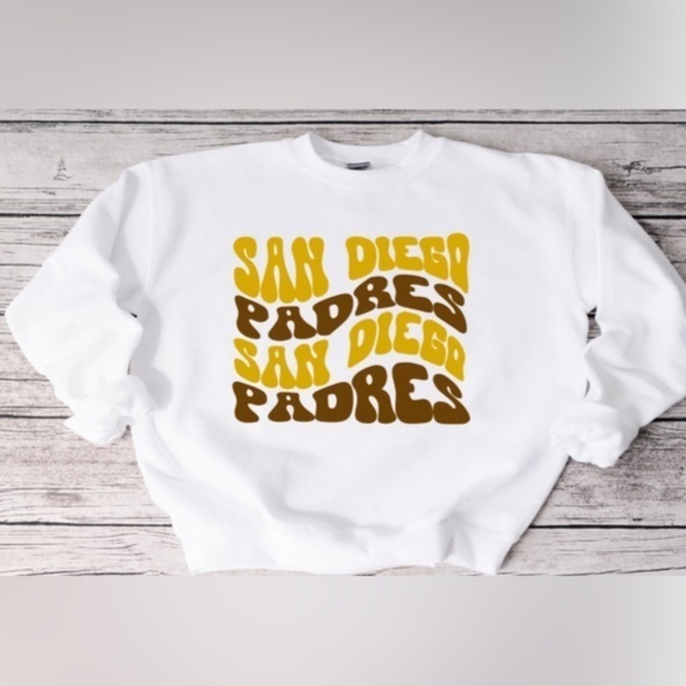 San Diego Padres Wavy Crewneck
